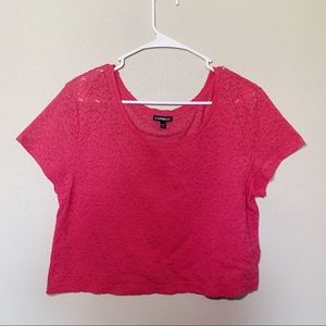 Express Floral Crop Shirt L